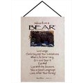 Manual Woodworkers & Weavers Manual Woodworkers and Weavers HWABER Advice From A Bear Tapestry Wall Hanging Vertical 16 X 26 in. HWABER